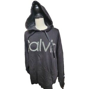 Calvin Klein Performance Hoodie SPARKLE Logo Black Plus Size 2X